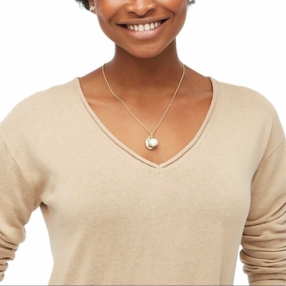 NWT J. Crew Linen-blend button tunic sweater - Picture 8 of 8